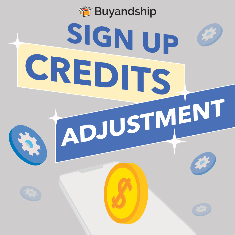 Sign Up credits adjustment