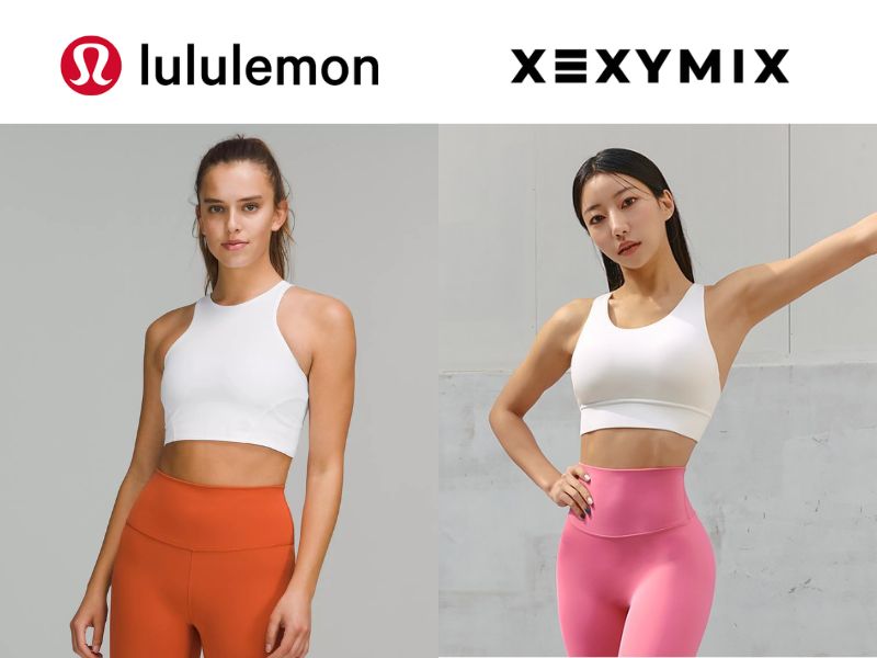 Lululemon和XEXYMIX運動背心上衣比較