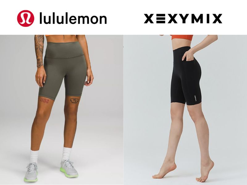 Lululemon和XEXYMIX瑜珈短褲比較