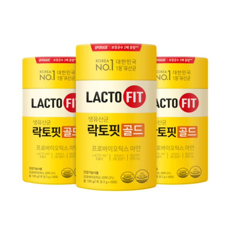 Probiotic Supplement Recommendations: Lacto-Fit - ProBiotics Gold 50 Packs X 3 