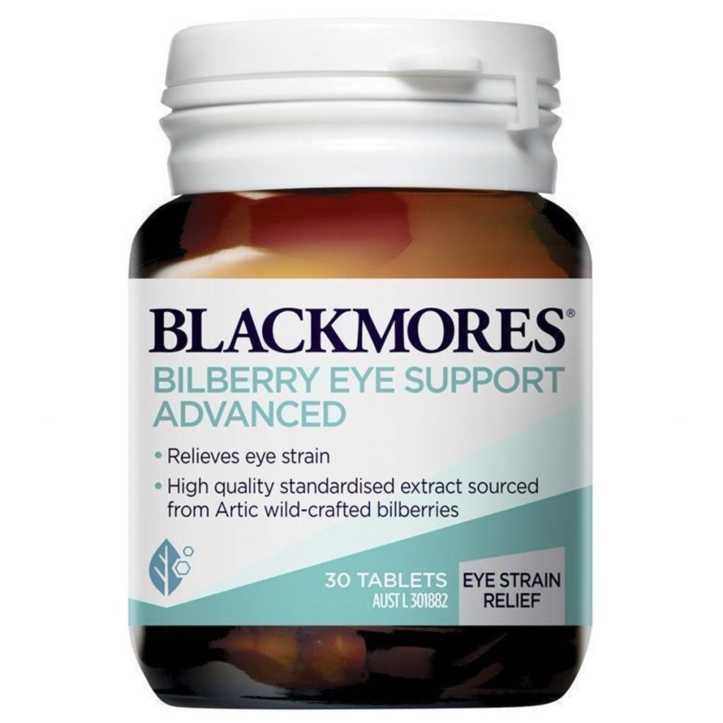 Blackmores - Bilberry Eye Support Advanced（山桑子護眼加強配方30片）