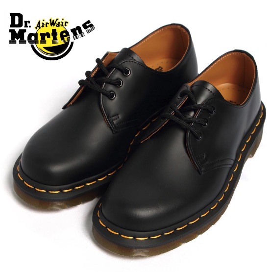 英國皮鞋品牌Dr. Martens 1461 3Eye Shoe Yellow Stitch