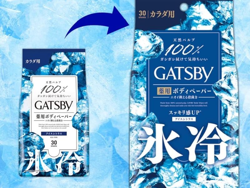 GATSBY 冰凍止汗香體巾 30片X3