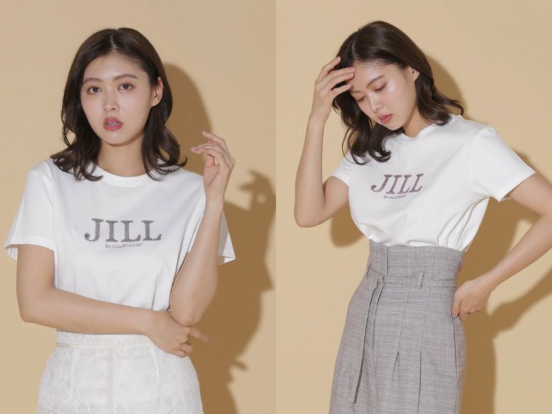 JILL BY JILLSTUART -  亮片刺繡logo T恤