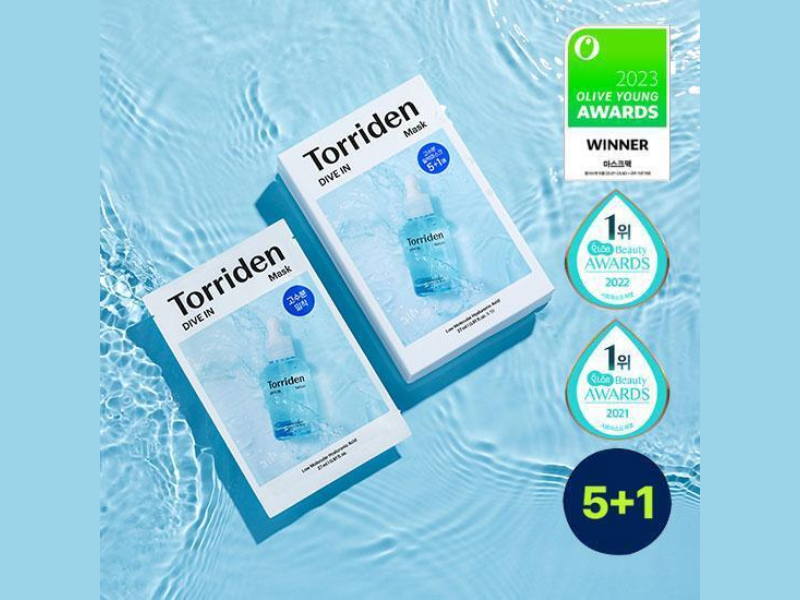 Torriden 低分子透明質酸保濕面膜 5+1