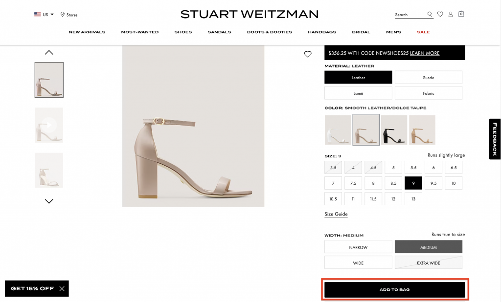 美國Stuart Weitzman網購教學