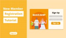 Buy&Ship New Member Registration Tutorial 