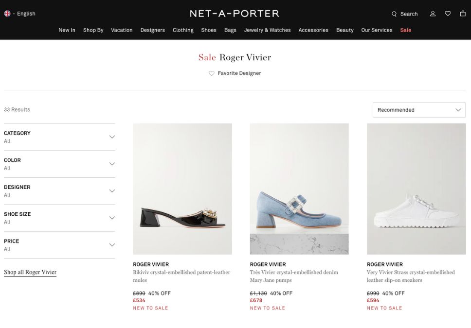 Roger Vivier Sale Guide