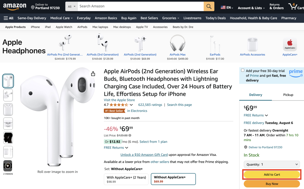 Amazon US Shopping Tutorial