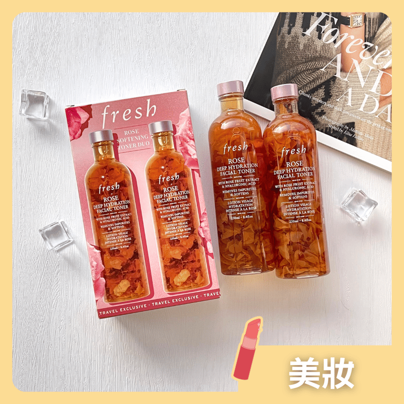 美國 Fresh 玫瑰深層保濕柔膚水 (250ml x 2枝) 