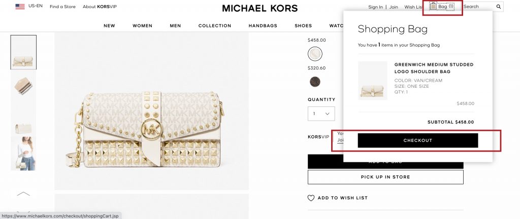 Micheal Kors 美加官網網購教學