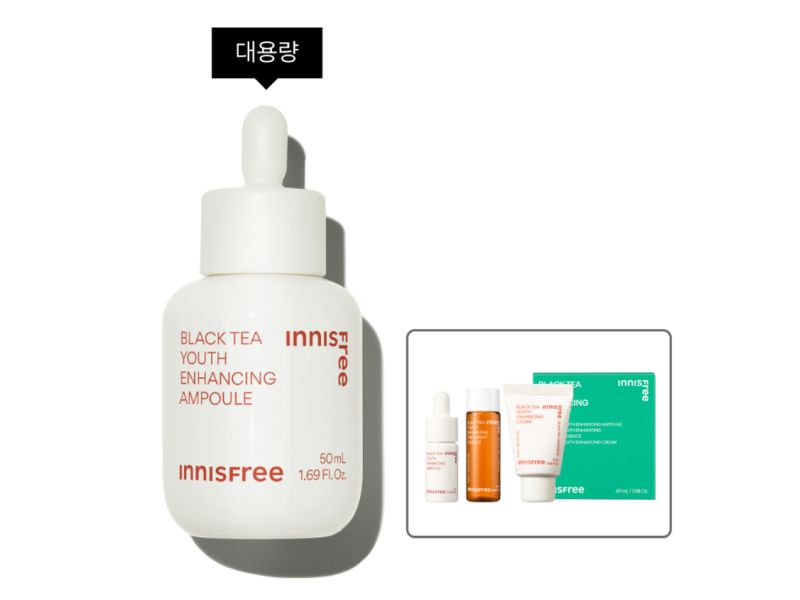 innisfree 紅茶逆時活膚塑顏精華+贈品 50ml