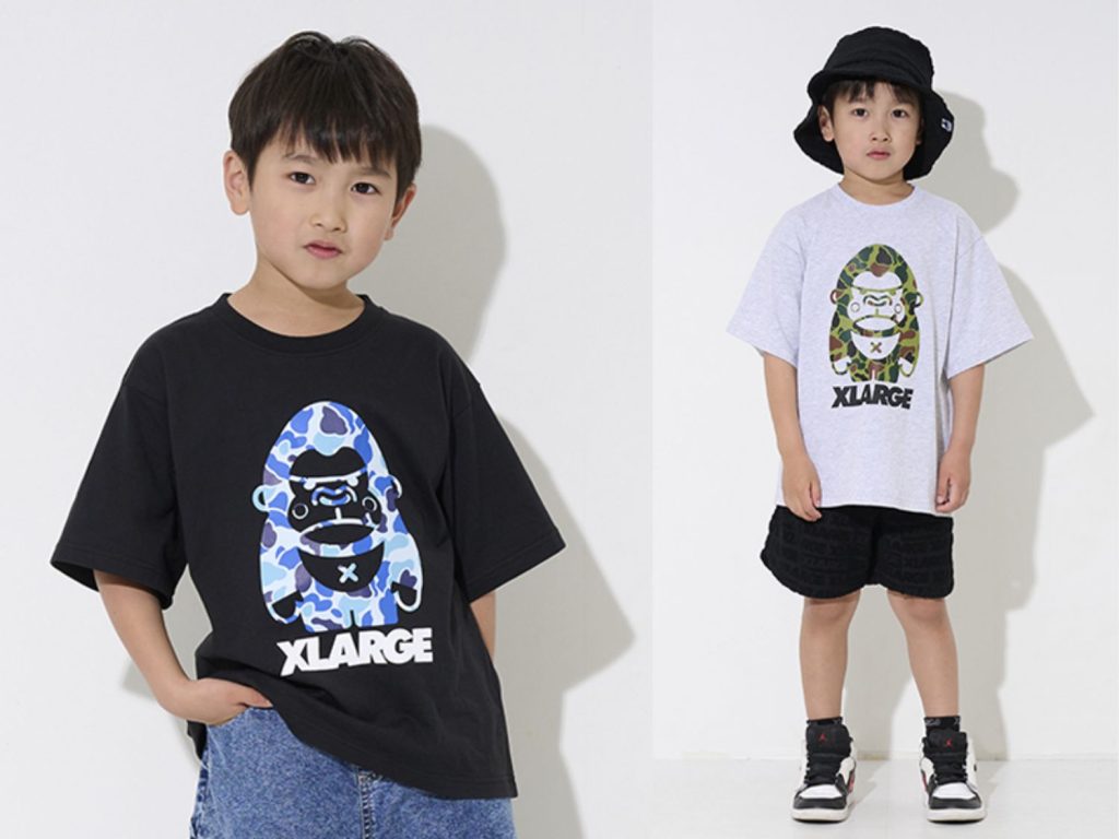 XLARGE KIDS 迷彩猿人 T 恤