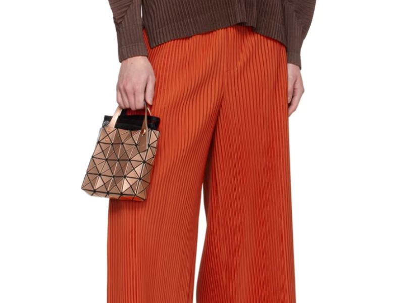 BAO BAO ISSEY MIYAKE Orange Lucent Boxy Mini Tote