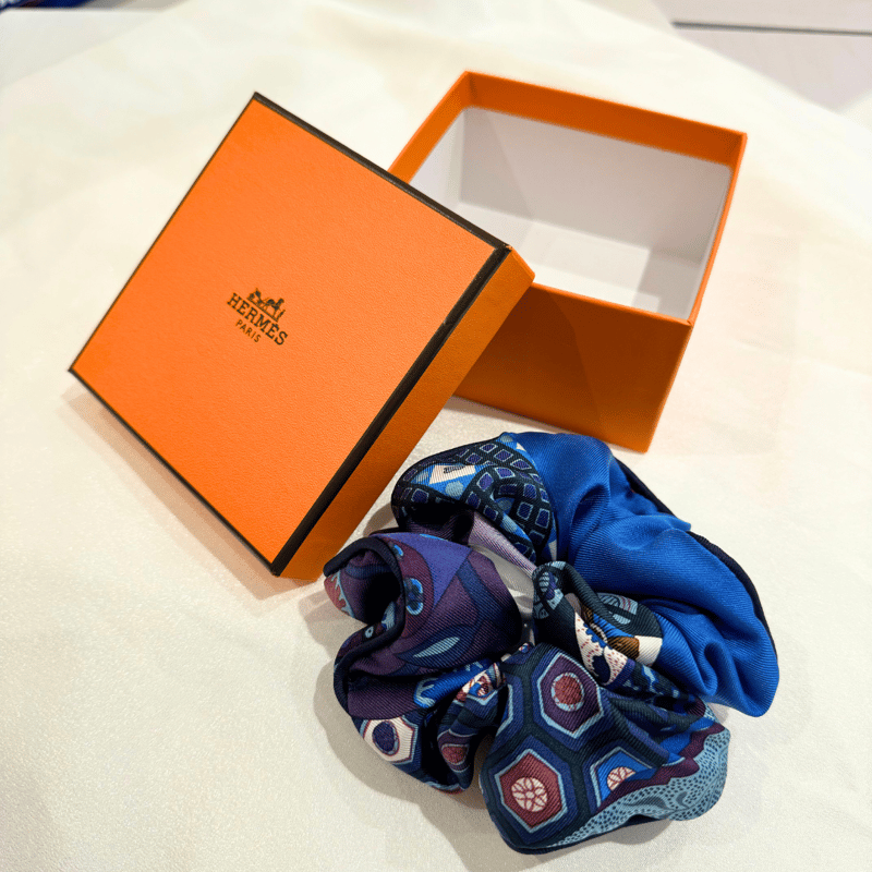 Hermès Chouchou Claudia 髮圈 (Blue)