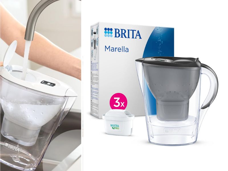 BRITA Marella 2.4L濾水壺+濾芯 X3 套裝