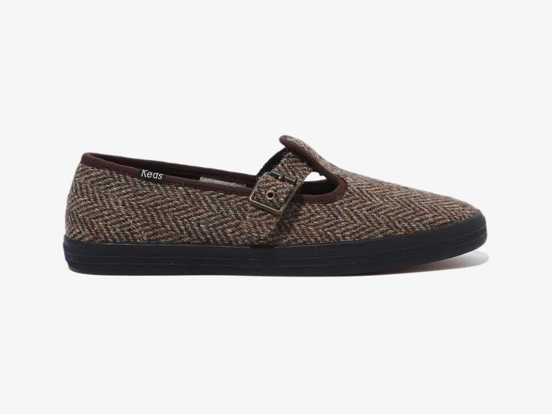 Keds Champion T-Strap Harris Tweed