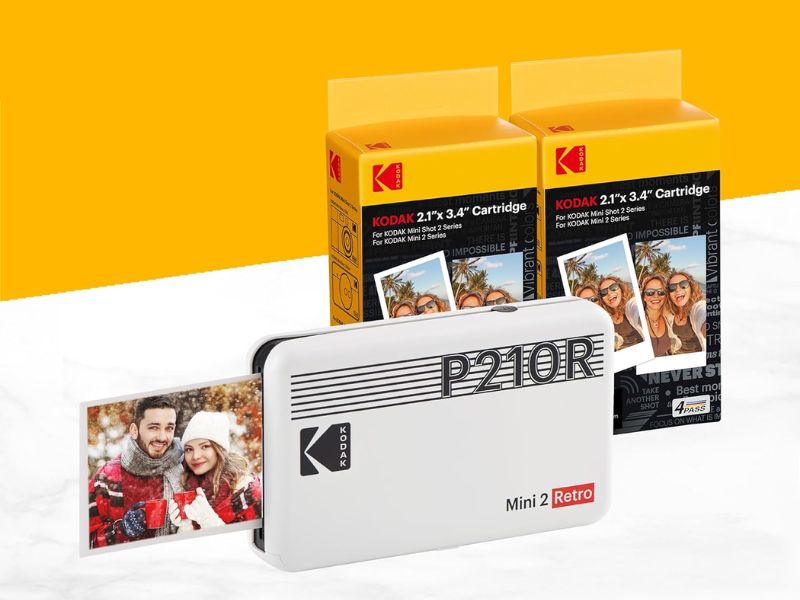 Kodak Mini 2 Retro 4PASS 藍牙相片影印機組合