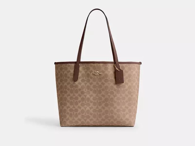 Coach Outlet - City Tote Bag In Signature Canvas 印花單肩包