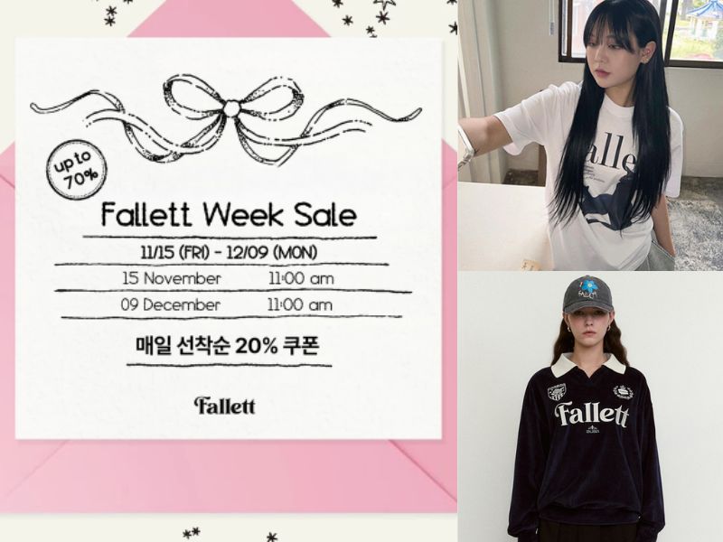 Fallett Week 黑五低至 3 折