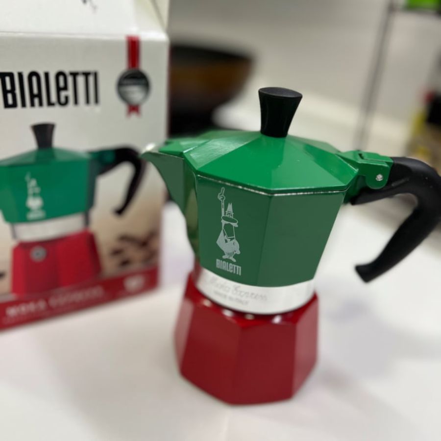 Bialetti Caffettiera Moka Express Tricolore