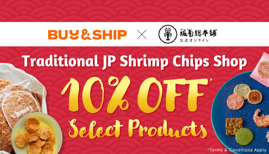 Buy&Ship x Bankaku Sohonpo Exclusive Offer: 10% Off Selected Shrimp Chips!