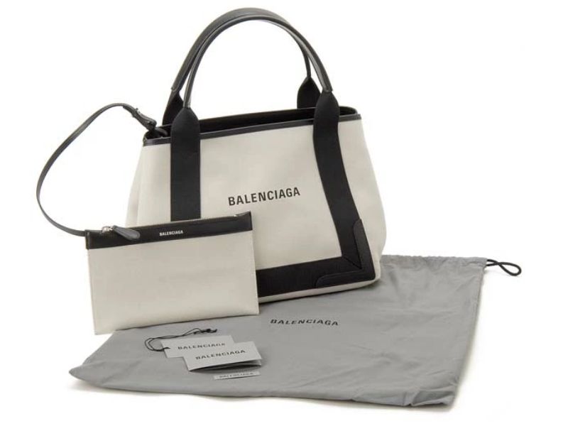 Balenciaga NAVY CABAS 帆布托特包