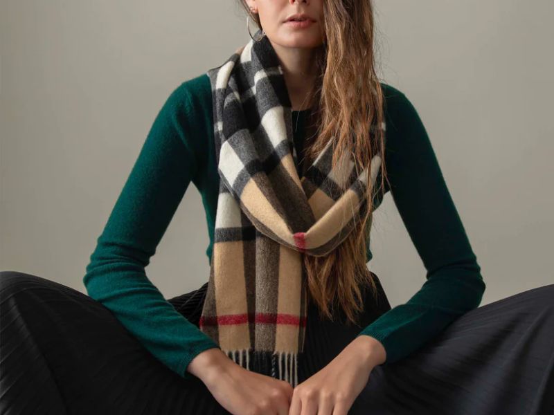 KILTANE - Made in Scotland Exploded Camel Thompson Cashmere Scarf