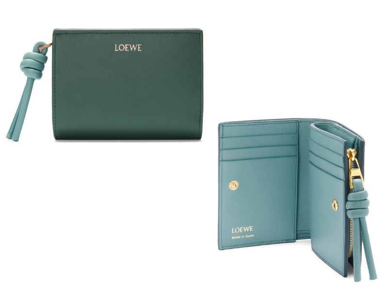 LOEWE  Leather Knot Compact Wallet