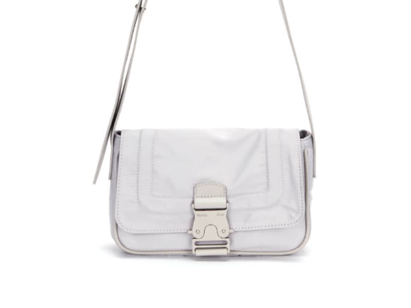 Matin Kim MINI BUCKLE BAG IN LIGHT GREY