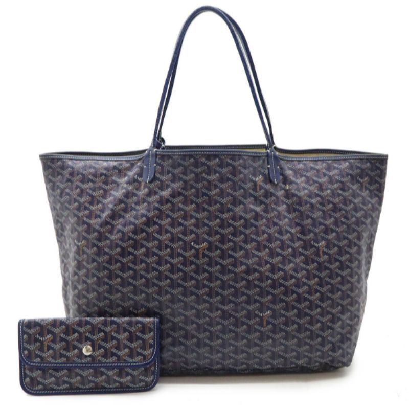 GOYARD Saint Louis GM Tote Bag Navy Blue