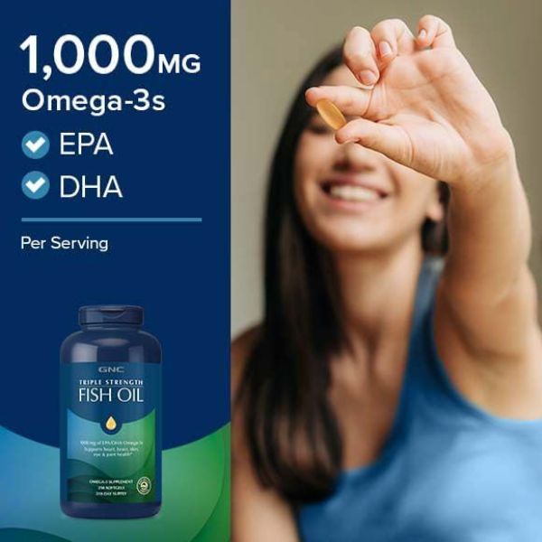 GNC Triple Strength Mini Omega 3 Fish Oil 