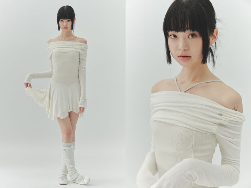 ROSIE NYMPH DRESS cream